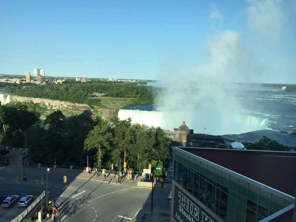 Canadian Niagara Falls - view from our hotel room