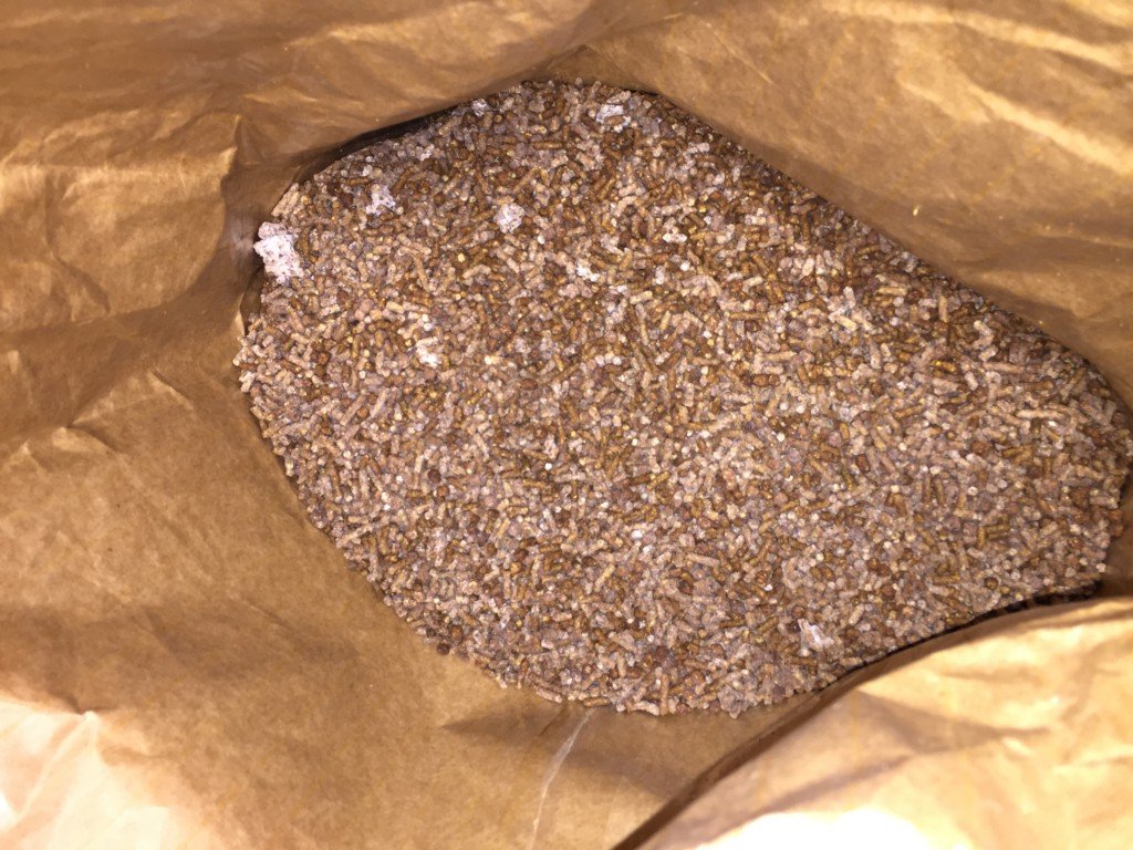 Two bags of Stampede's grain were moldy when the barn opened the bags which meant an extra road trip to the feed store this month