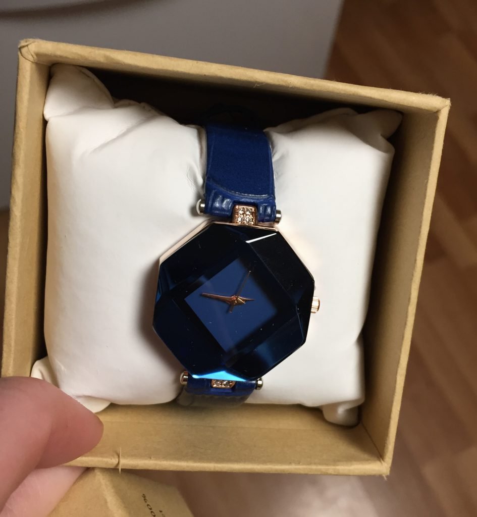 A cool blue watch was the first thing I opened